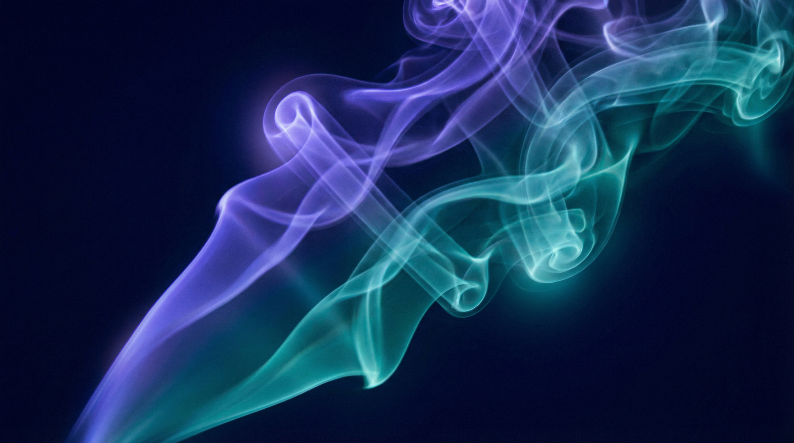 Purple and teal smoke vapor artistic background